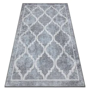 MIRO 51639.805 washing carpet Trellis anti-slip - grey 140x190 cm