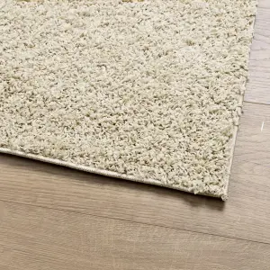 Shaggy Rug PAMPLONA High Pile Modern Gold 160x160 cm