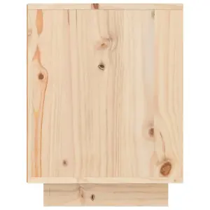 Berkfield Shoe Cabinet 60x34x45 cm Solid Wood Pine