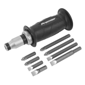 Sealey Impact Driver Set 10 Pieces Protection Grip With Composite Handle AK2082