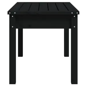 Berkfield Garden Bench Black 80x44x45 cm Solid Wood Pine