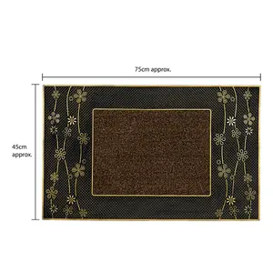  W45 x L75 cm Non-Slip Outdoor Door Mat Gold