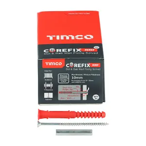 Timco - Corefix 100 Dot & Dab Wall Fixing (Size 5.0 x 100 - 24 Pieces)