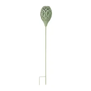 Festive Lights 75cm Sage Green Solar Metal Stake Light Garden Pathway Outdoor IP44 Lighting