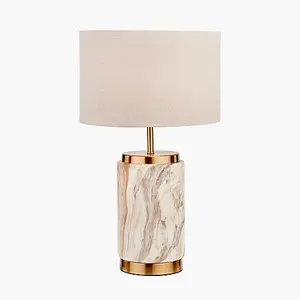 Natural Stone Effect Ceramic Table Lamp