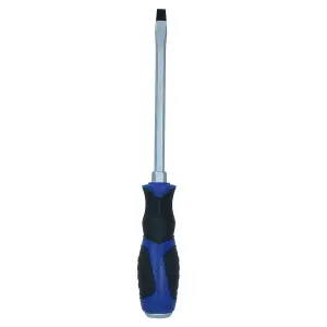 Slotted Flat Headed Screwdriver SL8 8mm x 150mm Magnetic Tip + Rubber Grip