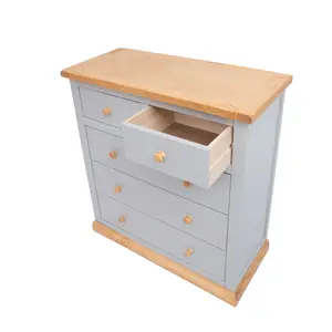 Bomporto 5 Drawer Chest of Drawers Wood Knob