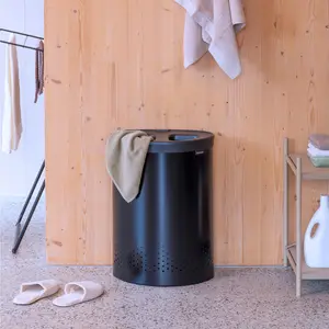 Brabantia 55 Litre Selector Laundry Bin Matt Black