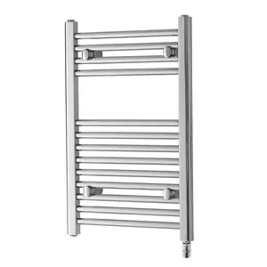 Straight Towel Rail Heated Towel Rails Chrome / 69.1cm H x 60cm W x 7.3cm D