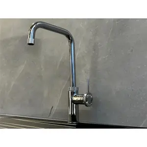 Liquida LB417CH Industrial Style Single Lever Chrome Kitchen Mixer Tap