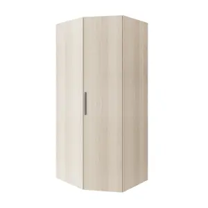 GoodHome Atomia Freestanding Matt oak effect Particle board Wardrobe (H)2250mm (W)1300mm (D)580mm