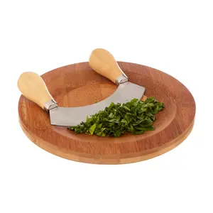 Maison by Premier Chopping Board with Mezzaluna Chopper