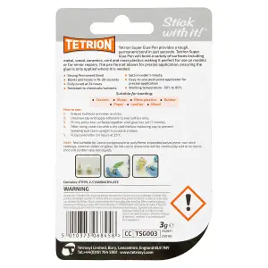 Tetrion Glue Strong Adhesive Pen For Wood Plastik Metal Leather Glass x3