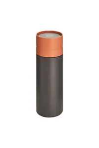 Circular Bottle 600ml Grey & Orange