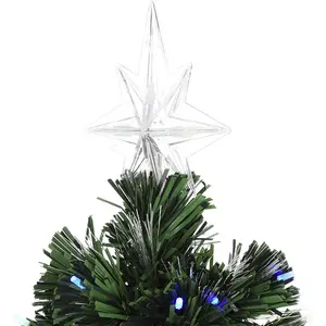 Lighted Artificial Fir Christmas Tree 4.92ft H