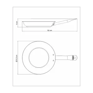 Tramontina Non-stick Frying Pan 30 cm - 2.90l