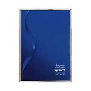 Kenro Silver Plated Photo Frame 7x5 Inch / 13x18cm Symphony Classic Series - SY1318