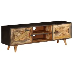 Berkfield TV Cabinet Solid Mango Wood 140x30x45 cm