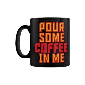 Grindstore Pour Some Coffee In Me Mug Black/Orange/Red (One Size)