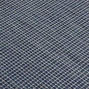 Outdoor Flatweave Rug 140x200 cm Blue