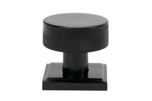 From The Anvil Black Brompton Mortice/Rim Knob Set (Square)