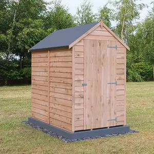 Garden Value 4 ft. W x 6 ft. D Overlap Garden Shed No