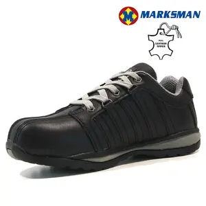 Size 8 Mens Ladies Leather Safety Shoes Boots Work Steel Toe Cap Trainers Ankle Womens