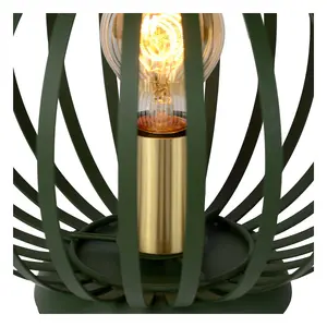 Lucide Manuela Modern Table Lamp 25.5cm- 1xE27 - Green