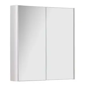 500mm 2 Door Bathroom Mirror Cabinet- White Gloss- (Choice)