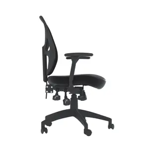 Hudson office chair with wheels in black