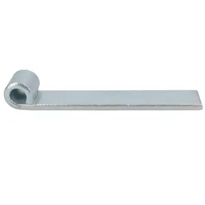 HD Strap Tailgate Straight Hinge for 12.5mm Pins 160mm Long Zinc Plated 1pc