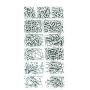 550 piece Metric Sheet Metal Self Tapping Screw Assortment kit AST33