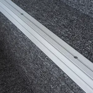 Anodised aluminium anti non slip stair edge nosing trim 900mm x 35mm x 35mm A34 silver