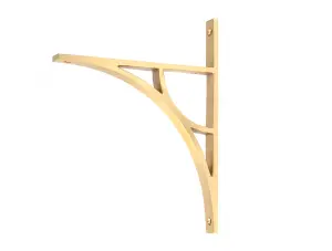 Satin Brass Tyne Shelf Bracket (260mm x 200mm)