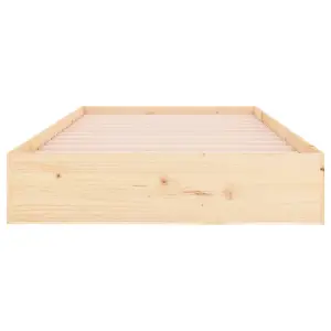 Berkfield Bed Frame Solid Wood 90x200 cm