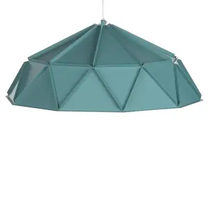 Metal Pendant Lamp Turquoise SENIA