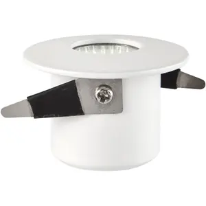 Mini Recessed Downlight Fixture - 4W Cool White COB LED Driver - Matt White