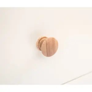 Castelli 2 Drawer Bedside Table Wood Knob