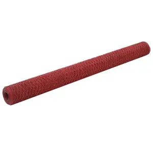 25m x 1.5m Wire Fence Red