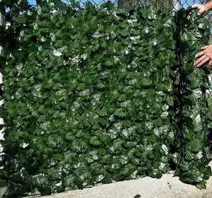 Best Artificial 3m x 2m English Ivy Leaf Screening  Hedging Roll - UV Protected