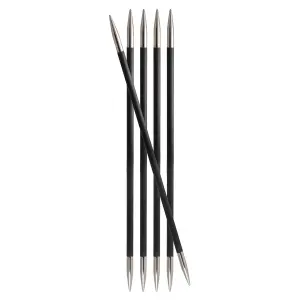 KARBONZ DP 20X1 - Karbonz: Knitting Pins: Double-Ended: Set of Five: 20cm x 1.00mm - KnitPro