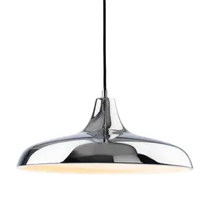 Luminosa Curtis Classic Dome Pendant Light Chrome