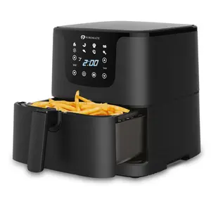 5.5L Digital Air Fryer With Timer And Low Fat Oil Free – Black