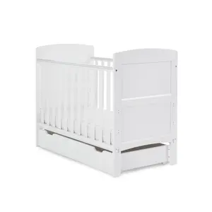 Grace Mini Cot Bed & Underdrawer White