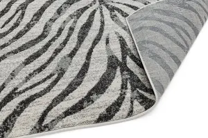 Modern Rug, Animal Bedroom Rug, Stain-Resistant Rug for DiningRoom, Easy to Clean Rug, Grey Abstract Rug-120cm X 170cm