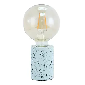 Modern Duck Egg Mosaic Concrete Table Lamp for Industrial Style Light Bulbs