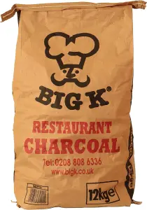 Big K Chilla-Grilla Restaurant Grade Lumpwood Charcoal 12kg