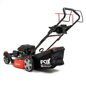 Petrol Lawn Mower Wolf Fox Zero Turn 4 Blades 20", 51cm, Recoil, Self Propelled