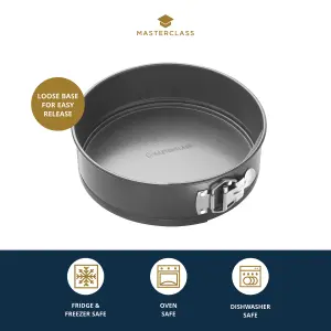 MasterClass Non-Stick 25cm Loose Base Spring Form Cake Pan