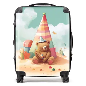 A Bear On A Beach Holiday Suitcase - Large